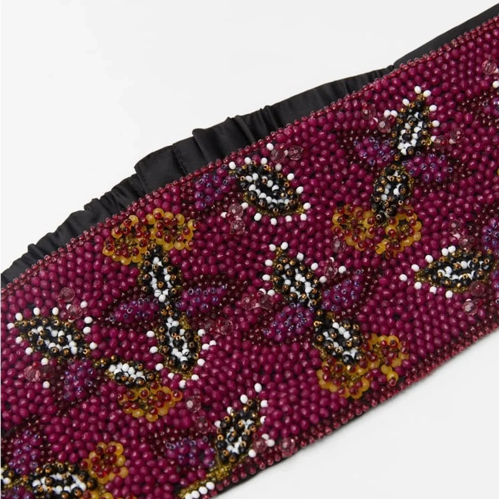 ZARA Beaded Sash Belt